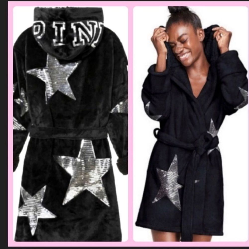 PINK VS RARE STAR BLING ROBE
XS/S